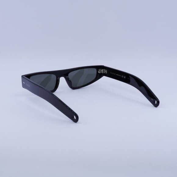 Gucci GG1634S 006 Sunglasses Black Cat Eye Frame, Grey Lenses main image 10